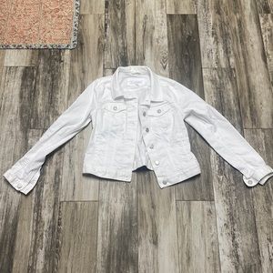 Size Small The Loft White Jean Jacket